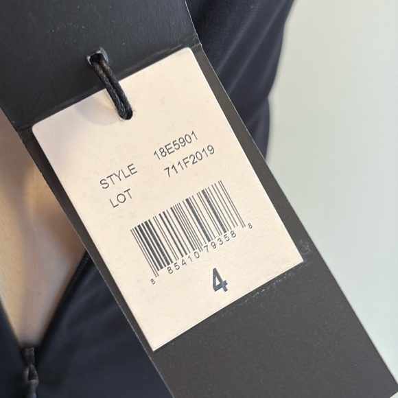 Ralph Lauren Black Label Mesh Beaded Cocktail Dress Black 4 - Picture 13 of 14